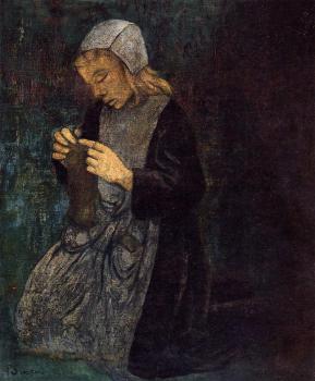 保羅 塞律西埃 Young Breton, The Little Knitter 保羅 塞律西埃 Young Breton, The Little Knitter